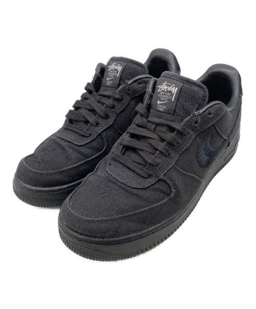 stussy（ステューシー）stussy (ステューシー) NIKE (ナイキ) ローカットスニーカー ブラック サイズ:26.5の古着・服飾アイテム