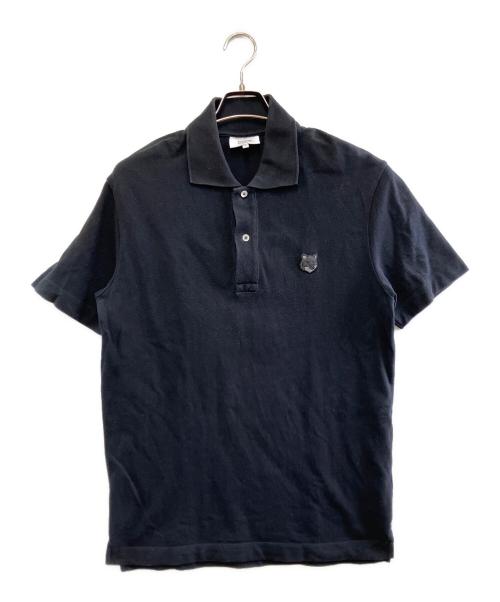 maison kitsune（メゾンキツネ）MAISON KITSUNE (メゾンキツネ) ポロシャツ ブラック サイズ:Sの古着・服飾アイテム