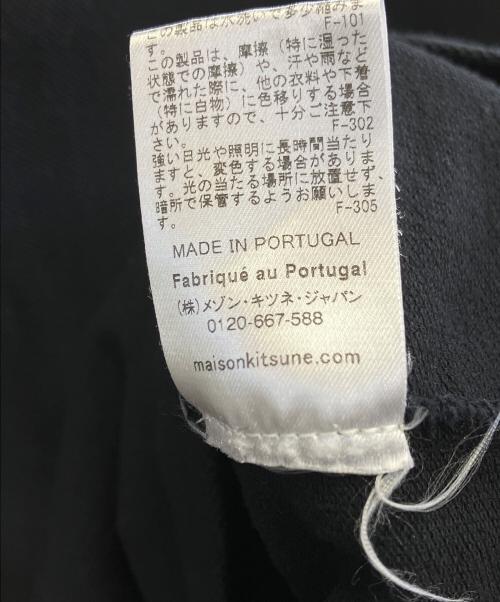 maison kitsune（メゾンキツネ）MAISON KITSUNE (メゾンキツネ) ポロシャツ ブラック サイズ:Sの古着・服飾アイテム