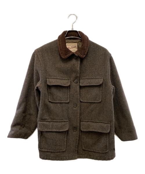 WOOLRICH（ウールリッチ）WOOLRICH (ウールリッチ) コーデュロイカラージャケット ブラウン サイズ:Mの古着・服飾アイテム