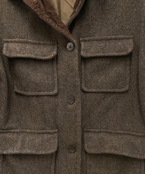 WOOLRICH（ウールリッチ）WOOLRICH (ウールリッチ) コーデュロイカラージャケット ブラウン サイズ:Mの古着・服飾アイテム