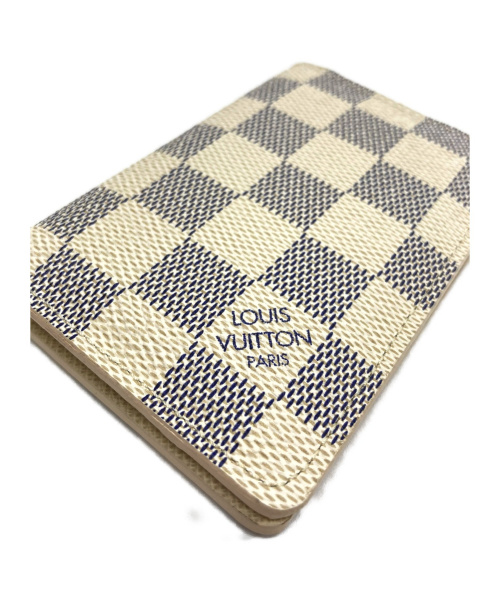 LOUIS VUITTON（ルイ ヴィトン）LOUIS VUITTON (ルイヴィトン) オーガナイザードゥポッシュ アイボリー ダミエ・アズール N63144 MI3192の古着・服飾アイテム