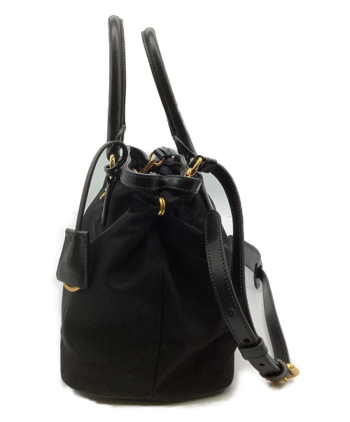 PRADA（プラダ）PRADA (プラダ) ハンドバッグ ブラック 1BA173 ナイロンの古着・服飾アイテム