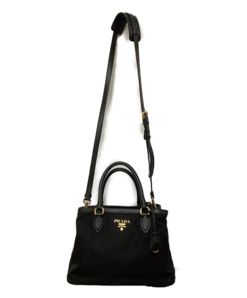PRADA（プラダ）PRADA (プラダ) ハンドバッグ ブラック 1BA173 ナイロンの古着・服飾アイテム