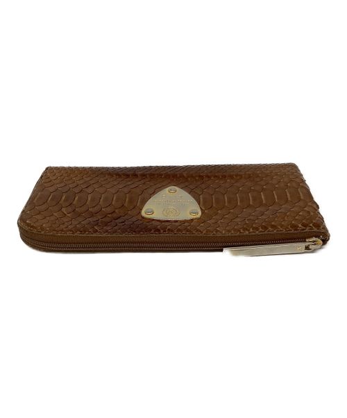 ATAO（アタオ）ATAO (アタオ) L字ファスナーウォレット ブラウンの古着・服飾アイテム