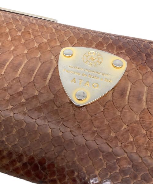 ATAO（アタオ）ATAO (アタオ) L字ファスナーウォレット ブラウンの古着・服飾アイテム