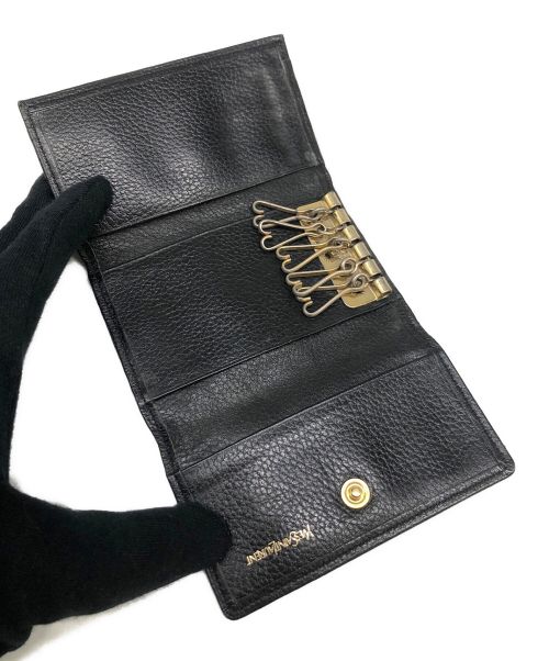 Yves Saint Laurent（イヴサンローラン）Yves Saint Laurent (イヴサンローラン) 5連キーケース ブラックの古着・服飾アイテム