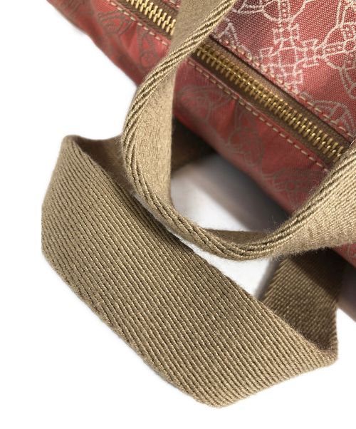 Vivienne Westwood（ヴィヴィアンウエストウッド）Vivienne Westwood (ヴィヴィアンウエストウッド) オーブ柄ハンドバッグ レッドの古着・服飾アイテム