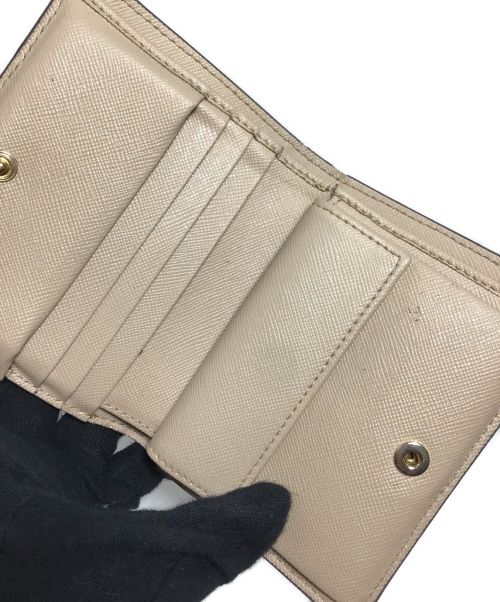 MARNI（マルニ）MARNI (マルニ) 2つ折り財布 ベージュ×ブラウンの古着・服飾アイテム