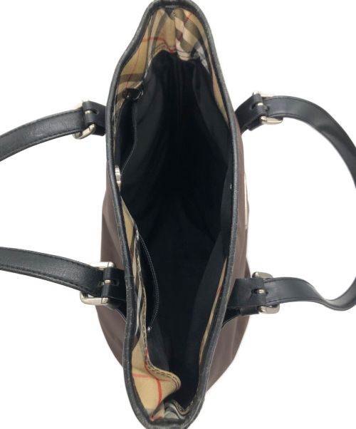 BURBERRY BLUE LABEL（バーバリー ブルー レーベル）BURBERRY BLUE LABEL (バーバリーブルーレーベル) トートバッグ ブラウン×ベージュの古着・服飾アイテム