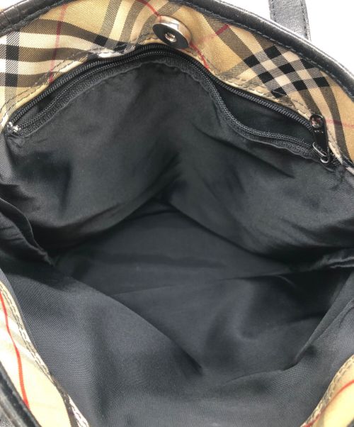 BURBERRY BLUE LABEL（バーバリー ブルー レーベル）BURBERRY BLUE LABEL (バーバリーブルーレーベル) トートバッグ ブラウン×ベージュの古着・服飾アイテム