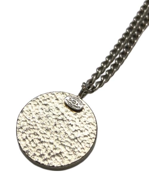 CHANEL（シャネル）CHANEL (シャネル) ココマークサークルネックレス シルバー×ブラックの古着・服飾アイテム