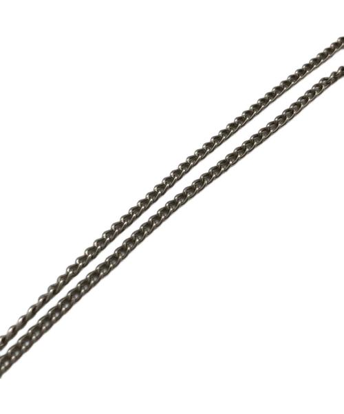 CHANEL（シャネル）CHANEL (シャネル) ココマークサークルネックレス シルバー×ブラックの古着・服飾アイテム