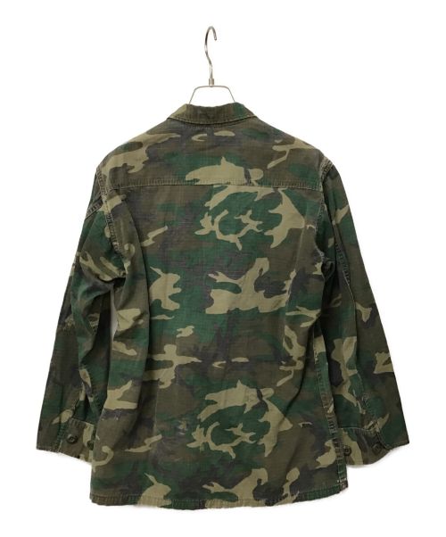 US ARMY（ユーエスアーミー）US ARMY (ユーエス アーミー) ジャングルファティーグジャケット グリーン×ブラウン サイズ:下記参照の古着・服飾アイテム