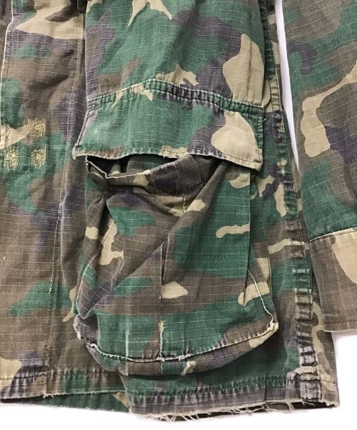 US ARMY（ユーエスアーミー）US ARMY (ユーエス アーミー) ジャングルファティーグジャケット グリーン×ブラウン サイズ:下記参照の古着・服飾アイテム