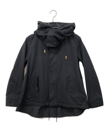 ザリラクスthe reracsワイヤー入りフードジャケット　ブラックサイズ40 THE RERACS - THE RERACS 22FW ショートフードジャケット ブルゾン 黒