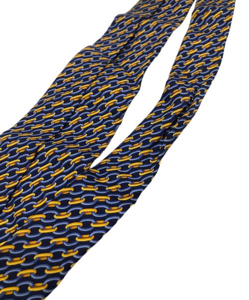 GUCCI（グッチ）GUCCI (グッチ) シルクネクタイ オレンジ×ブルー サイズ:-の古着・服飾アイテム