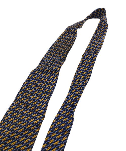 GUCCI（グッチ）GUCCI (グッチ) シルクネクタイ オレンジ×ブルー サイズ:-の古着・服飾アイテム