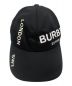 BURBERRY LONDON (バーバリー ロンドン) ホースフェリープリントキャップ ブラック×ホワイト：12000円