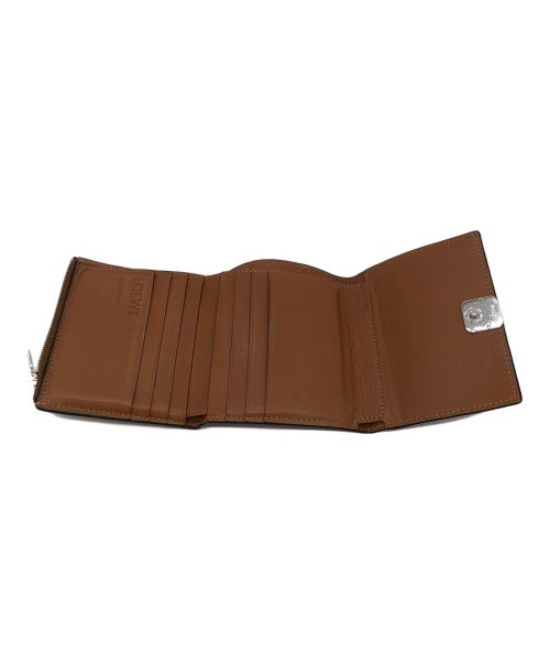 LOEWE（ロエベ）LOEWE (ロエベ) 3つ折り財布 ブラウンの古着・服飾アイテム