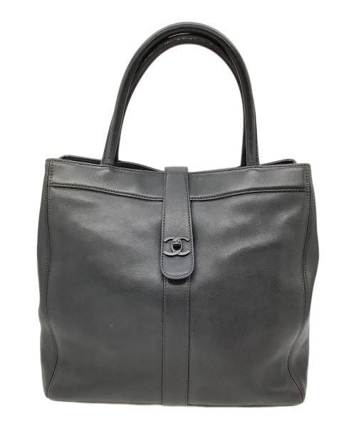 CHANEL（シャネル）CHANEL (シャネル) ココマークハンドバッグ ブラックの古着・服飾アイテム