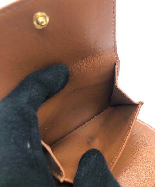 CELINE（セリーヌ）CELINE (セリーヌ) スモールフラップウォレット トリオンフ ブラウンの古着・服飾アイテム