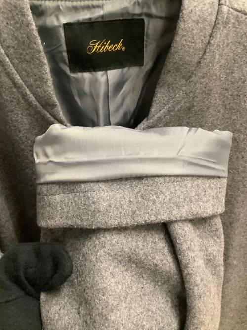HIBECK（ハイベック）HIBECK (ハイベック) ウール混コート グレー サイズ:SIZE Mの古着・服飾アイテム