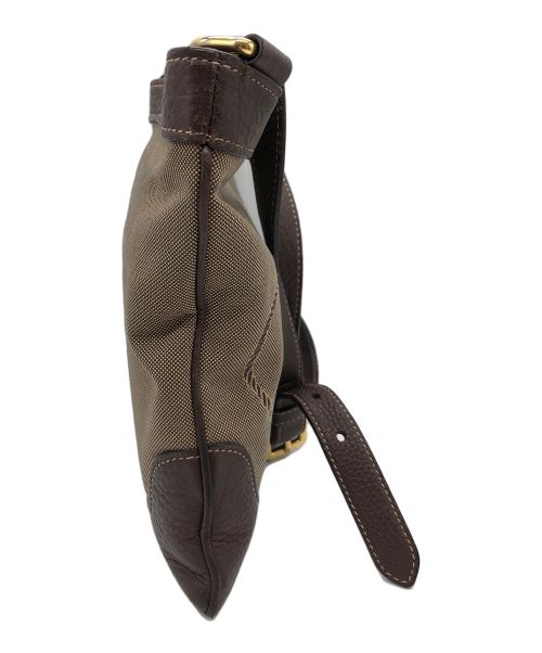 PRADA（プラダ）PRADA (プラダ) ジャガードショルダーバッグ ブラウン×ベージュの古着・服飾アイテム