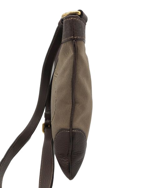PRADA（プラダ）PRADA (プラダ) ジャガードショルダーバッグ ブラウン×ベージュの古着・服飾アイテム