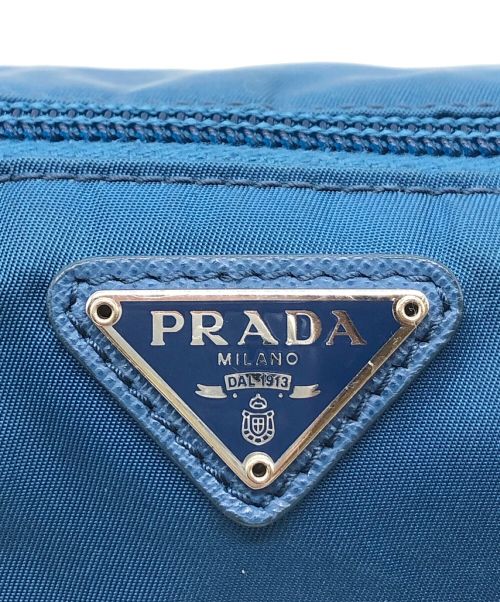 PRADA（プラダ）PRADA (プラダ) ナイロンポーチ ブルーの古着・服飾アイテム