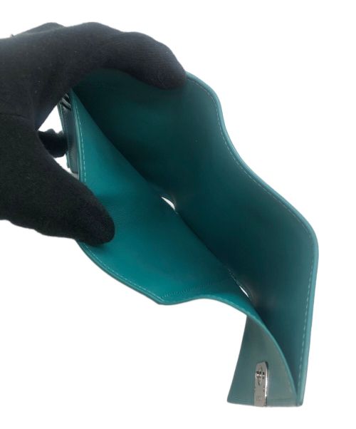 LOEWE（ロエベ）LOEWE (ロエベ) アナグラムトライフォードウォレット グリーンの古着・服飾アイテム