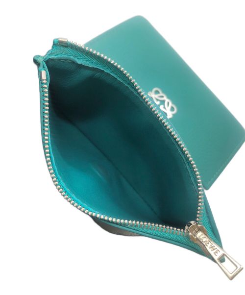 LOEWE（ロエベ）LOEWE (ロエベ) アナグラムトライフォードウォレット グリーンの古着・服飾アイテム