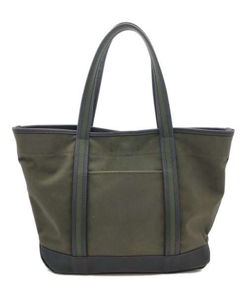 PORTER GIRL（ポーターガール）PORTER GIRL (ポーターガール) キャンバストートバッグ カーキ×グレーの古着・服飾アイテム