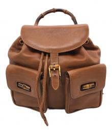 GUCCI（グッチ）の古着「バンブーリュック」｜ブラウン