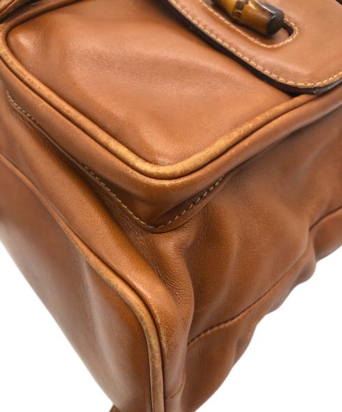 GUCCI（グッチ）GUCCI (グッチ) バンブーリュック ブラウンの古着・服飾アイテム