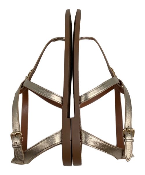 COACH（コーチ）COACH (コーチ) LYDIA MTLE SANDAL ブラウン×ゴールド サイズ:US8B 未使用品の古着・服飾アイテム