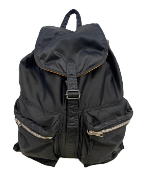 PORTER（ポーター）PORTER (ポーター) リュック ブラック×オレンジの古着・服飾アイテム