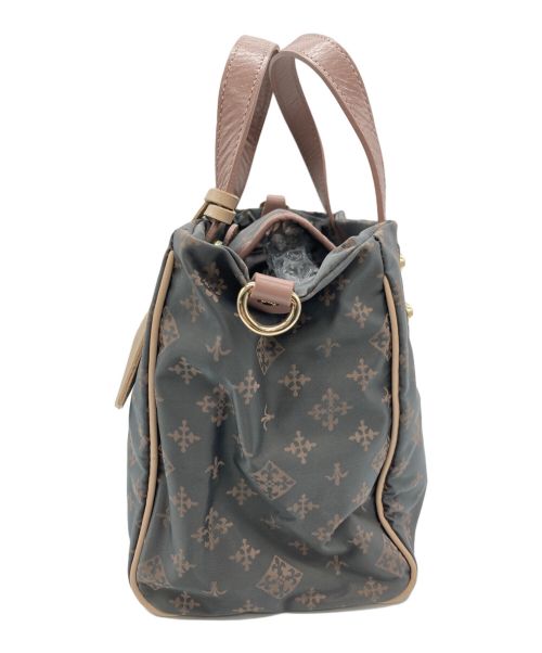 russet（ラシット）russet (ラシット) 2WAYミニトートバッグ グレー×ベージュの古着・服飾アイテム