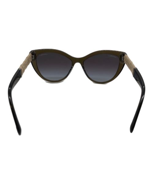 CHANEL（シャネル）CHANEL (シャネル) キャットアイサングラス ブラウン サイズ:55□17-140の古着・服飾アイテム