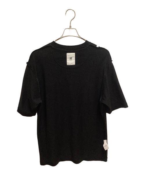 PT TORINO（ピーティートリノ）PT TORINO (ピーティートリノ) 半袖カットソー ブラック サイズ:48の古着・服飾アイテム