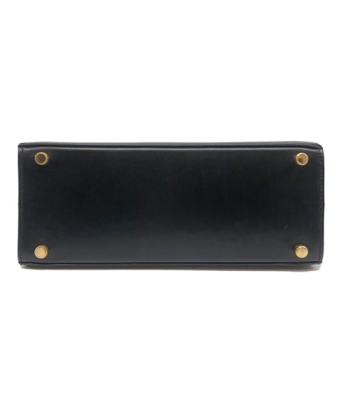 Ferragamo（フェラガモ）Ferragamo (フェラガモ) ヴァラリボン　2WAYハンドバッグ ブラックの古着・服飾アイテム