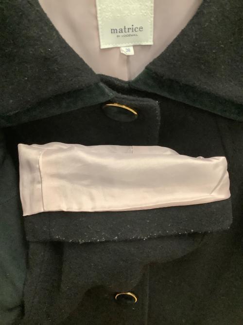 matrice BY VOICEMAIL（マトリーチェバイヴォイスメール）matrice BY VOICEMAIL (マトリーチェバイヴォイスメール) ステンカラーコート ブラック サイズ:SIZE 38の古着・服飾アイテム