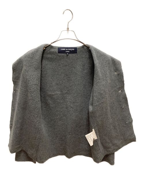 COMME des GARCONS HOMME（コムデギャルソン オム）COMME des GARCONS HOMME (コムデギャルソン オム) カシミヤ混ジャケット グレー サイズ:SIZE Sの古着・服飾アイテム