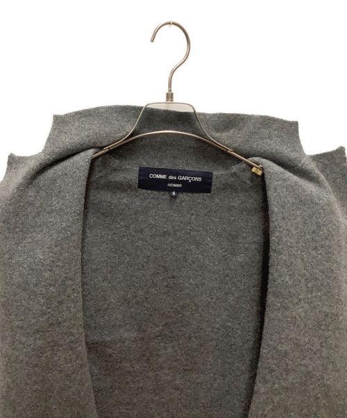 COMME des GARCONS HOMME（コムデギャルソン オム）COMME des GARCONS HOMME (コムデギャルソン オム) カシミヤ混ジャケット グレー サイズ:SIZE Sの古着・服飾アイテム