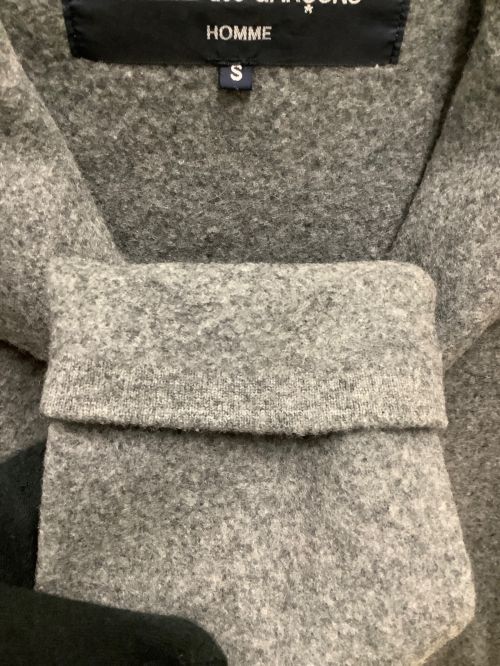 COMME des GARCONS HOMME（コムデギャルソン オム）COMME des GARCONS HOMME (コムデギャルソン オム) カシミヤ混ジャケット グレー サイズ:SIZE Sの古着・服飾アイテム