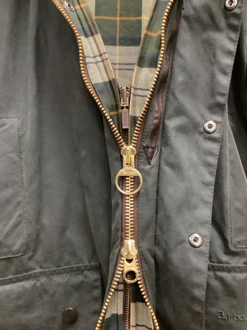 Barbour（バブアー）Barbour (バブアー) BORDER WAX JACKET（ボーダーワックスジャケット） カーキ サイズ:SIZE 36の古着・服飾アイテム