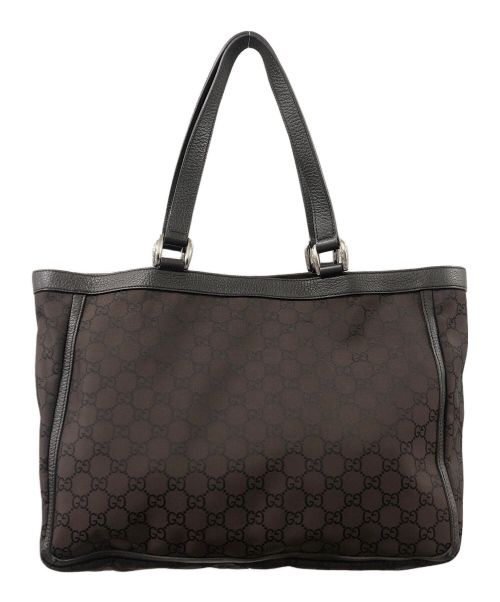 GUCCI（グッチ）GUCCI (グッチ) GGキャンバス　トートバッグ ブラウンの古着・服飾アイテム