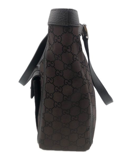 GUCCI（グッチ）GUCCI (グッチ) GGキャンバス　トートバッグ ブラウンの古着・服飾アイテム