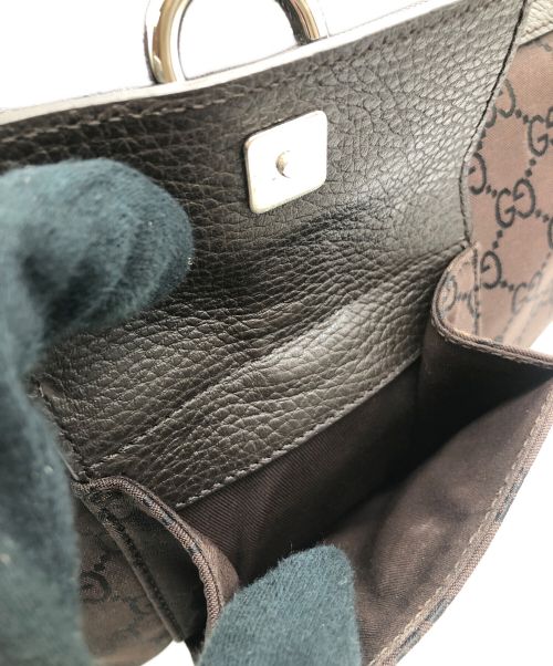 GUCCI（グッチ）GUCCI (グッチ) GGキャンバス　トートバッグ ブラウンの古着・服飾アイテム