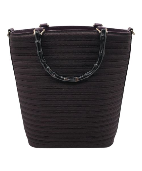 GUCCI（グッチ）GUCCI (グッチ) バンブー　トートバッグ パープルの古着・服飾アイテム